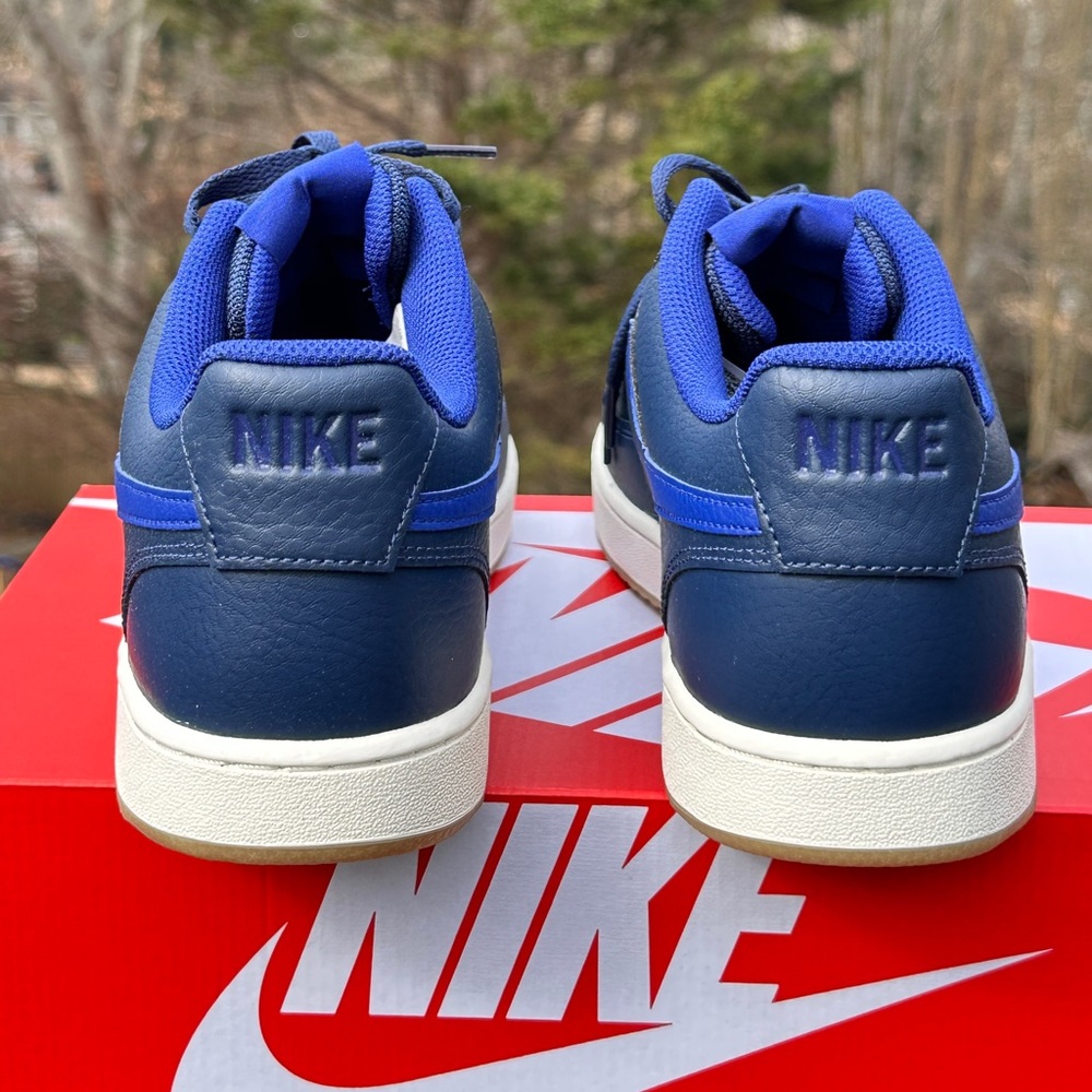 Nike Court Vision Mens 11.5 Womens 13 Unisex Blue Lifestyle Casual Sneaker NEW - Picture 5 of 10